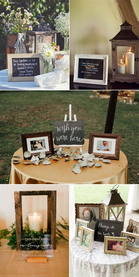 15 Wedding Memorial Table Decoration Ideas For Those Who Are Forever In