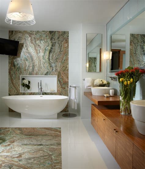 These days people look forward to having a nice time in the bathroom and therefore, fancy bathroom furnishings have become very small contemporary bathroom. By J Design Group - Bathrooms - Miami Interior Design ...