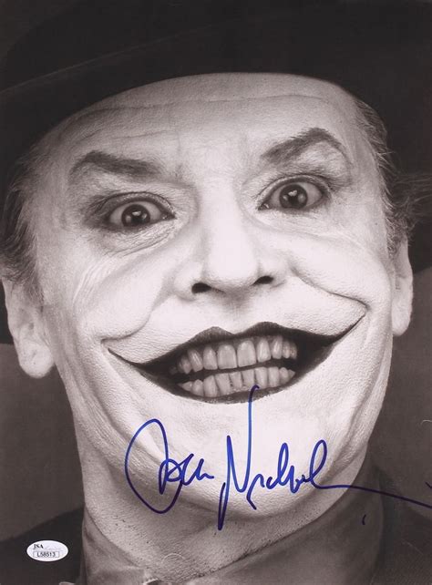 Jack Nicholson Signed Batman The Joker 11 X 15 Photo Jsa Coa Jack