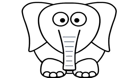 After that draw another line going lower down from the mouth you just. Elephant Cartoon Drawing | Free download on ClipArtMag