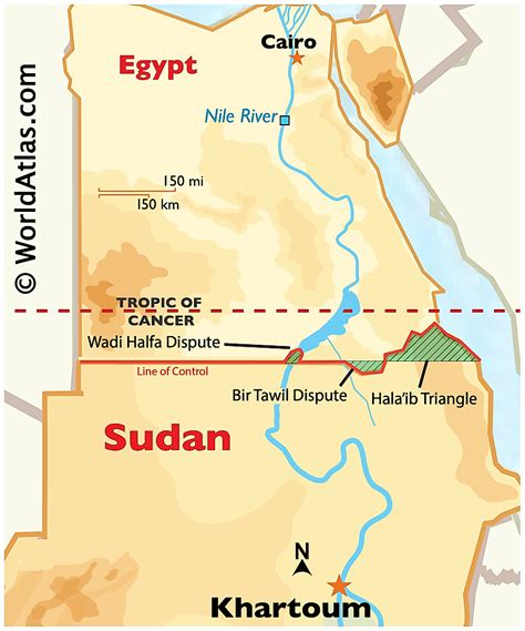 The Egypt Sudan Border Dispute Worldatlas