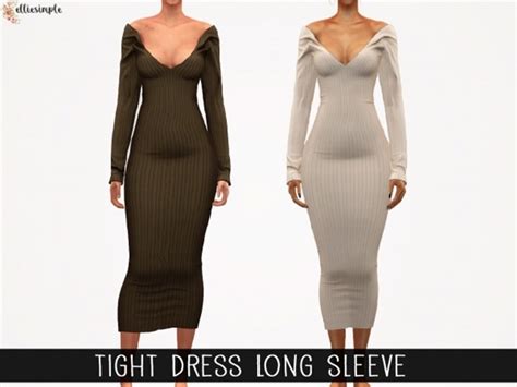 Gorgeous Tight Dresses For The Sims 4 Free Cc Fandomspot Emusupernova