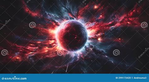 Futuristic Abstract Energy Wave Background In Space Stock Illustration