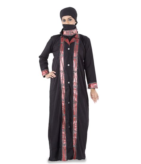 Burka definition, a loose garment covering the entire body and having a veiled opening for the eyes, worn by muslim women. Hawai Leon Black Burka With Stone Embellishment Price in ...