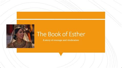 Bible Study The Book Of Esther Youtube