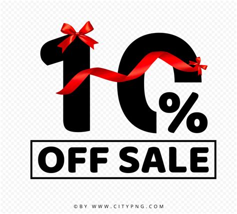 Discount 10 Percent Off Sale Sign Logo Png Image Citypng