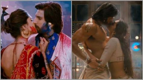 Deepika Padukone Ranveer Singh S Hottest Kissing Moments From