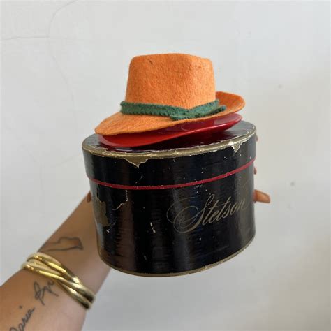 Vintage Miniature Stetson Hat In Stetson Hat Box Gem