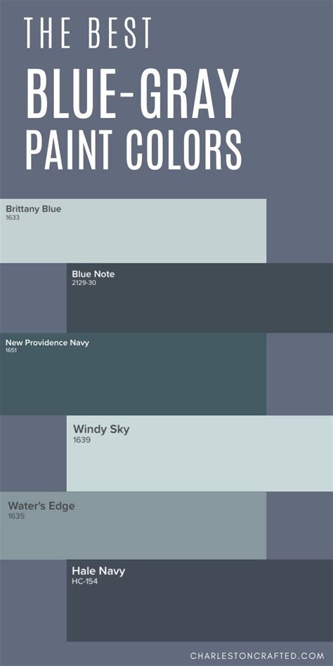 The 41 Best Blue Gray Paint Colors For 2022 Blue Gray Paint Blue
