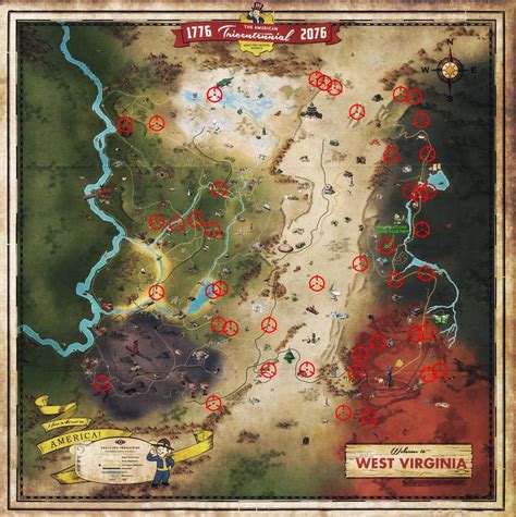 Updated Map of Random Encounter Locations : fo76