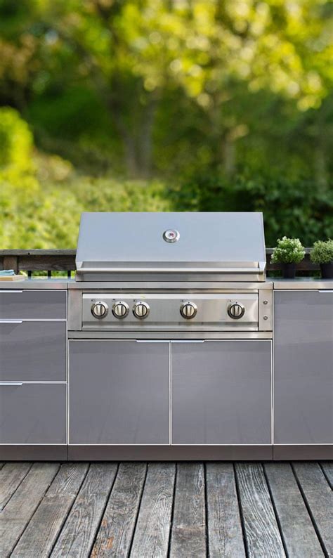 Outdoor Kitchen Aluminum Outdoor Kitchen Cabinets Newage Products Us