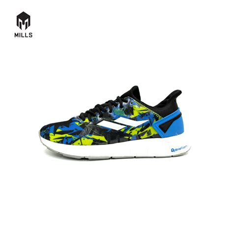 Mills Mills Sepatu Olahraga Vulcan Tr Ocean Blue Lime Green White