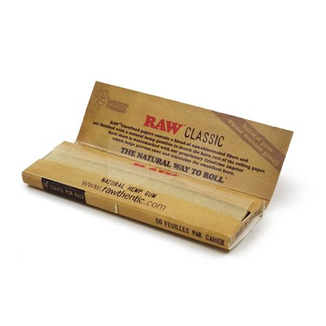 RAW Natural Single Wide Single Window Rolling Papers