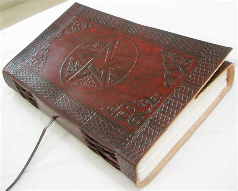 Handmade Leather Bound Book Of Shadows Blank Journal Vintage Diary Embossed Writing Notebook Celtic