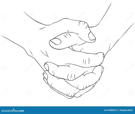 Two Hands1 Stock Vector Illustration Of Gesture Graphic 43588352