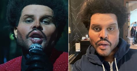 The Weeknds Face Got A Plastic Surgery Prosthetics Makeover Popsugar