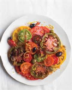 Tomato Salad With Olives And Lemon Zest Recipe Martha Stewart