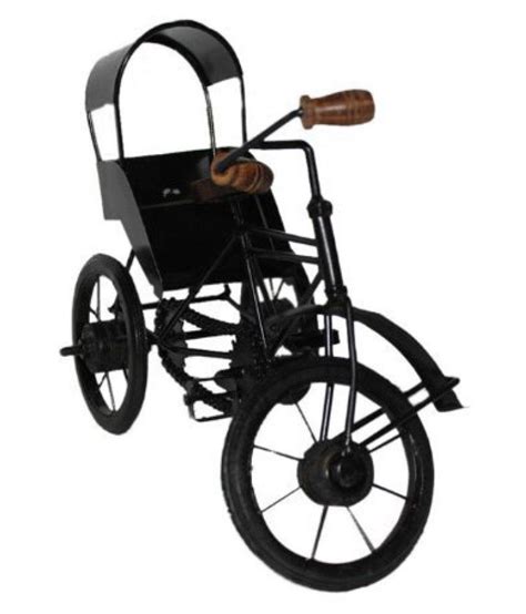 Desi Karigar Black Metal Rickshaw Buy Desi Karigar Black Metal