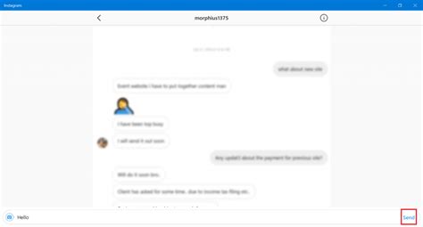 How To Send Direct Message On Instagram From Windows 10 Pc