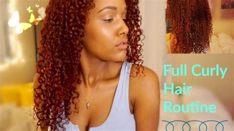 My Updated Full Curl Hair Routine Youtube