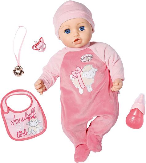 Baby Annabell Doll 43cm Realistic Doll With Lifelike Functions Soft