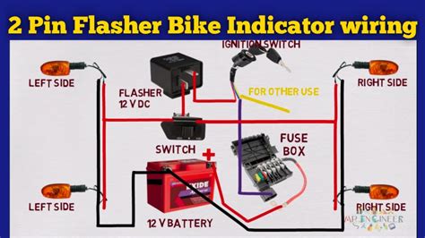 On Vidio Bike Indicator Wiring Diagram 2 Pin Flasher Bike Indicator