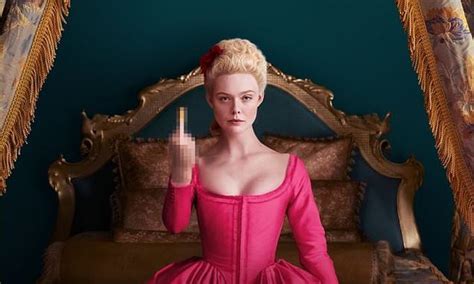 Elle Fanning Gives The Finger On The Poster For Hulus Fictionalized Biopic On Catherine The Great