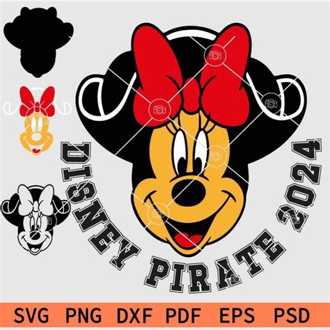 Disney Pirate 2024 Svg Minnie Pirate Svg Pirates Png Svg Eps Ai