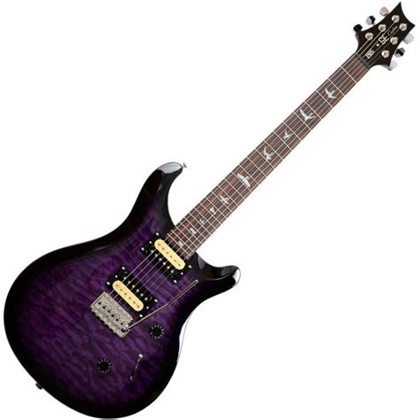 Disc Prs Se Custom 24 Quilt Top Electric Guitar Purple Burst Gear4music
