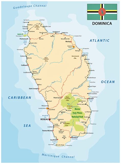Karten Von Dominica Karten Von Dominica Zum Herunterladen Und Drucken