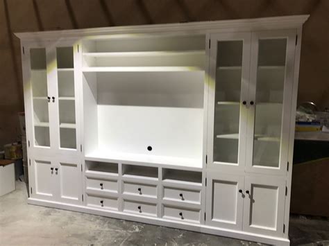 Solid White Wall Entertainment Unit Australian Made Ausfurniture