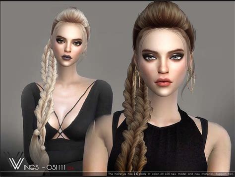 Sims 4 Ccs The Best Hairstyle By Wingssims Sims Hair Hair Sims 4