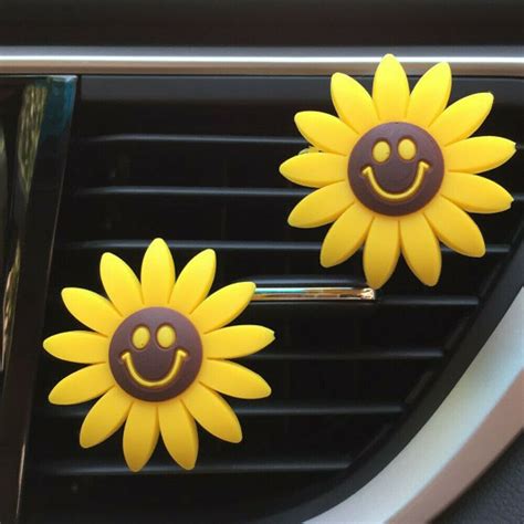 car air outlet sunflower fragrant perfume clip air freshener diffuser uk ebay in 2022 cute