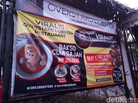 Jangan ngaku pencinta bakso kalo belum nyobain nikmatnya bakso yang viral ini yah. Overstars Lobster: Bakso Cumi Gajah Kuah Saus Padang yang ...