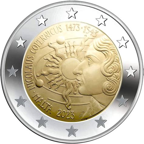 2 Euro Coin 550th Anniversary Of The Birth Of Nicolaus Copernicus