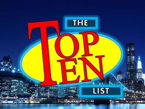 Top 10 List Template