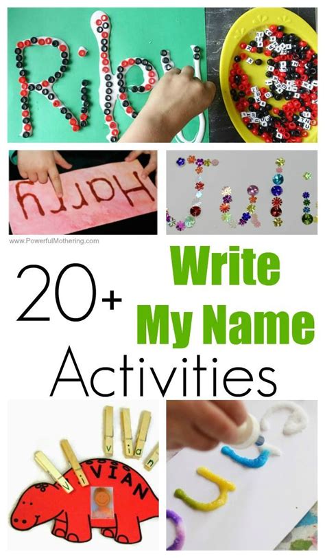 20 Fun Write My Name Activities For Toddlers And Preschoolers Name