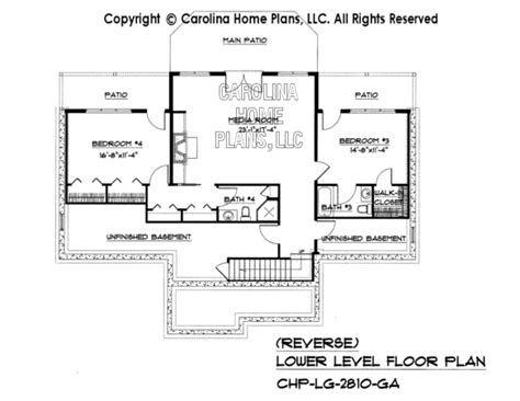 Large Craftsman House Plan Chp Lg 2810 Ga Sq Ft Large Craftsman Home