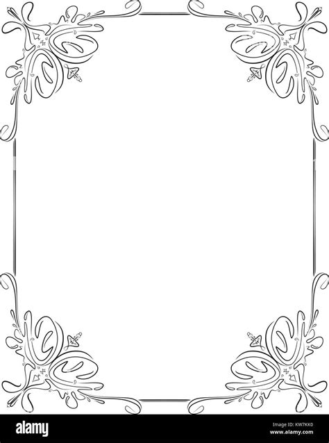 Vintage Black Frame With Empty Place For Your Text Or Other Design