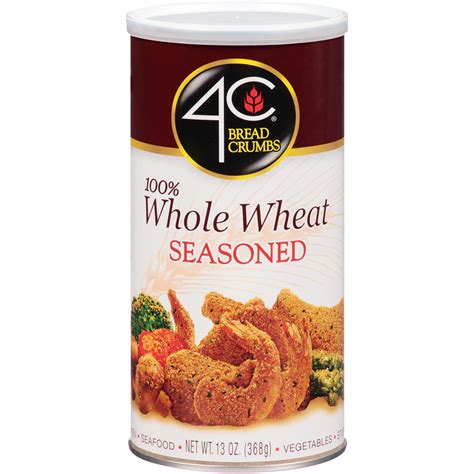 4c Whole Wheat Seasoned Bread Crumbs 13 Oz Canister