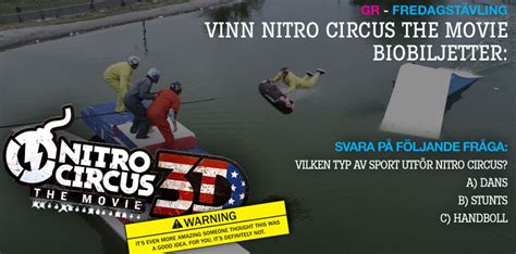 Tävling Vinn Biljett Till Nitro Circus Gamereactor