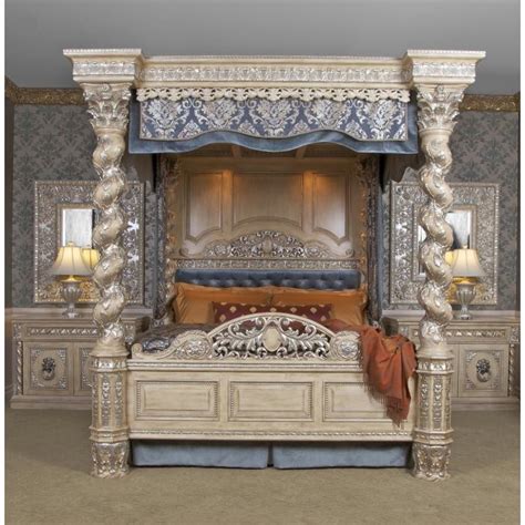 renaissance canopy bed cal king worlds
