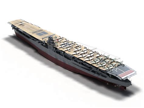 Akagi Iiww Carrier 3d Model By Mermodels