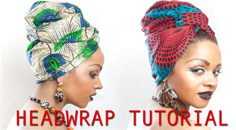 Uroobah African Headwrap Tutorial In Just 2 Minutes African Head Wraps Tutorial Headwrap