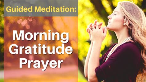 Morning Gratitude Prayer Daily Christian Affirmations