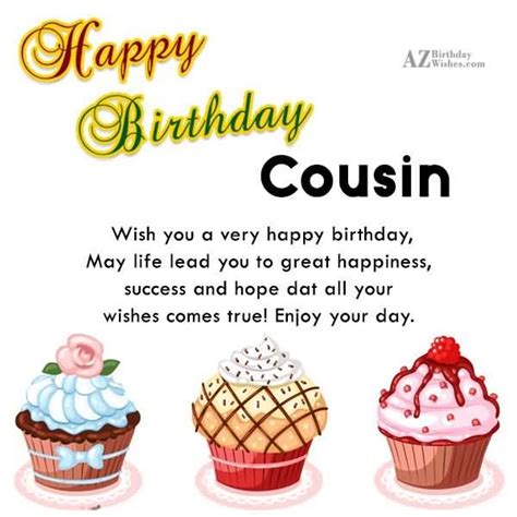 Happy birthday wishes for cousin brother. Cousin Birthday Wishes | Page 2 | Nicewishes.com