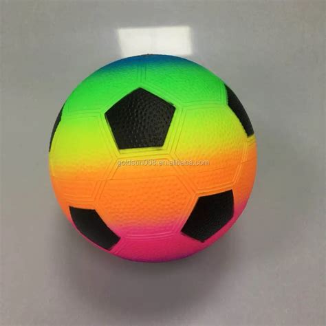 85inch Rainbow Soccer Ball Inflatable Pvc Football Kids Sportstoy