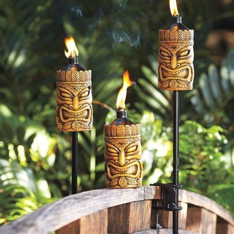 Tiki Torches Lighting Destinationtrexsweeps 1000 Tiki Decor Tiki