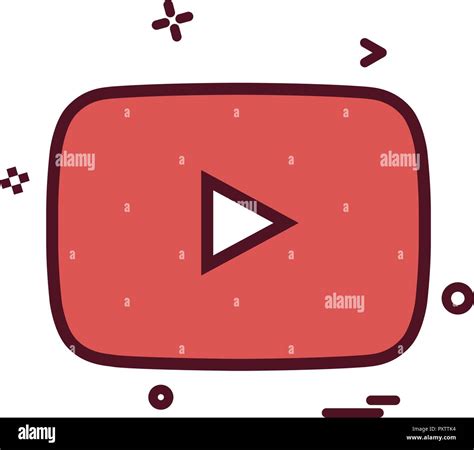 Youtube Icon Design Vector Stock Vector Image And Art Alamy