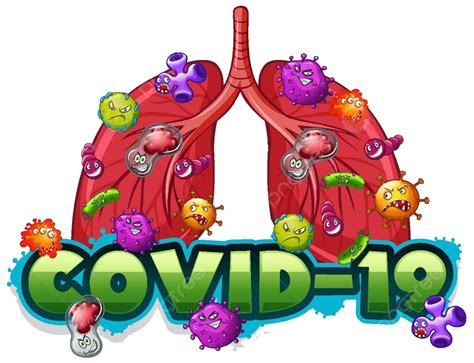 Template For Covid19 Signage Featuring Diseased Human Lungs Inundated